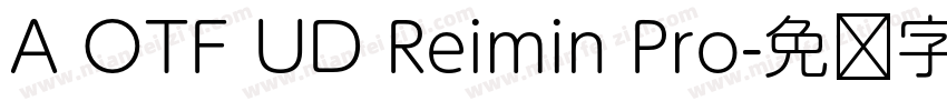 A OTF UD Reimin Pro字体转换